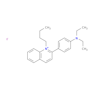 Quinolinium, 1-butyl-2-[4-(diethylamino)phenyl]-, iodide