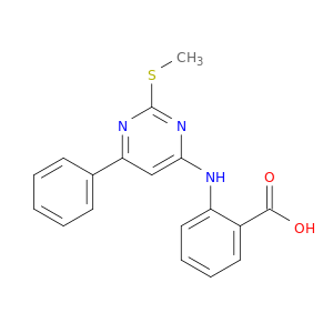 Benzoic acid, 2-[[2-(methylthio)-6-phenyl-4-pyrimidinyl]amino]-