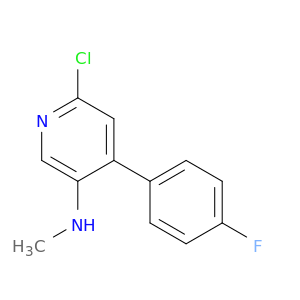 3-Pyridinamine, 6-chloro-4-(4-fluorophenyl)-N-methyl-