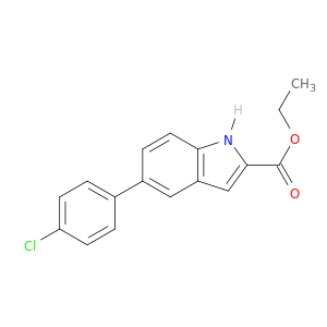 1H-Indole-2-carboxylic acid, 5-(4-chlorophenyl)-, ethyl ester