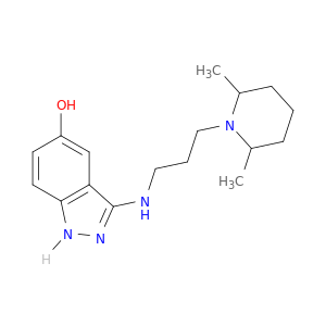 1H-Indazol-5-ol, 3-[[3-(2,6-dimethyl-1-piperidinyl)propyl]amino]-