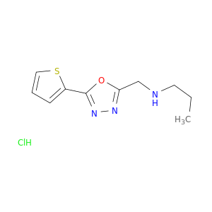 Propyl({[5-(thiophen-2-yl)-1,3,4-oxadiazol-2-yl]methyl})amine Hydrochloride