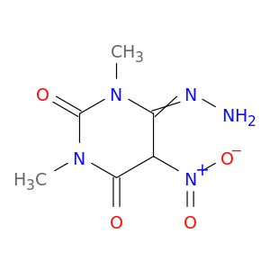 2,4,6(1H,3H,5H)-Pyrimidinetrione, 1,3-dimethyl-5-nitro-, 4-hydrazone