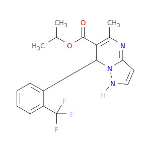 Pyrazolo[1,5-a]pyrimidine-6-carboxylicacid, 4,7-dihydro-5-methyl-7-[2-(trifluoromethyl)phenyl]-, 1-methylethyl ester