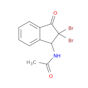 Acetamide, N-(2,2-dibromo-2,3-dihydro-3-oxo-1H-inden-1-yl)-