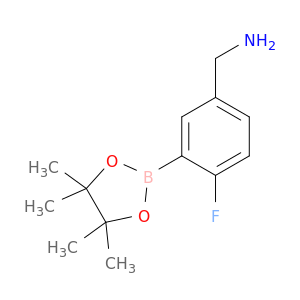 (4-氟-3-(4,4,5,5-四甲基-1,3,2-二氧硼杂环戊烷-2-基)苯基)甲胺