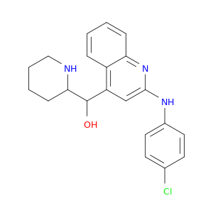 {2-[(4-chlorophenyl)amino]quinolin-4-yl}(piperidin-2-yl)methanol