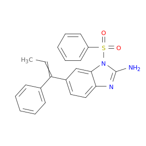 1H-Benzimidazol-2-amine, 6-(1-phenyl-1-propenyl)-1-(phenylsulfonyl)-