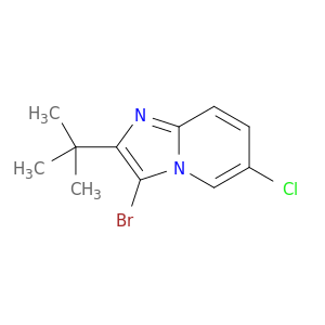 3-BROMO-2-TERT-BUTYL-6-CHLORO-IMIDAZO[1,2-A]PYRIDINE