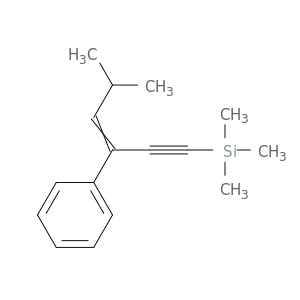 Silane, trimethyl(5-methyl-3-phenyl-3-hexen-1-ynyl)-