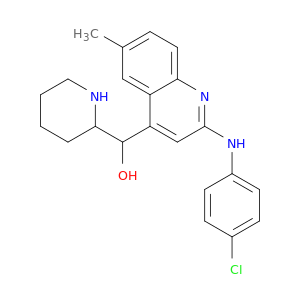 {2-[(4-chlorophenyl)amino]-6-methylquinolin-4-yl}(piperidin-2-yl)methanol