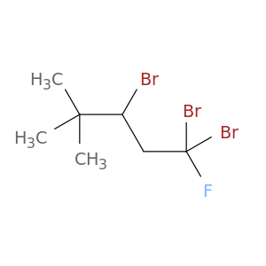 Pentane, 1,1,3-tribromo-1-fluoro-4,4-dimethyl-