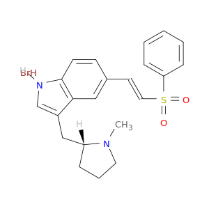1H-Indole,3-[[(2R)-1-methyl-2-pyrrolidinyl]methyl]-5-[(1E)-2-(phenylsulfonyl)ethenyl]-,hydrobromide (1:1)