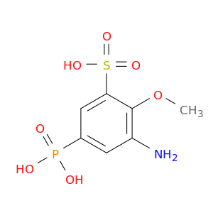 Benzenesulfonic acid, 3-amino-2-methoxy-5-phosphono-
