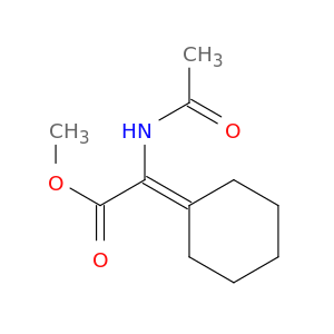 Acetic acid, (acetylamino)cyclohexylidene-, methyl ester