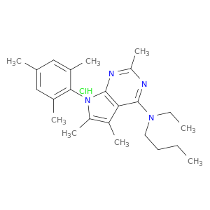 N-丁基-N-乙基-7-甲基-2,5,6-三甲基-7H-吡咯并[2,3-d]嘧啶-4-胺盐酸盐
