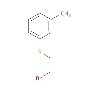 1-[(2-Bromoethyl)sulfanyl]-3-methylbenzene