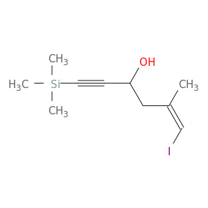 5-Hexen-1-yn-3-ol, 6-iodo-5-methyl-1-(trimethylsilyl)-, (5Z)-