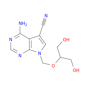 7H-Pyrrolo[2,3-d]pyrimidine-5-carbonitrile,4-amino-7-[[2-hydroxy-1-(hydroxymethyl)ethoxy]methyl]-