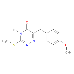 1,2,4-Triazin-5(2H)-one,6-[(4-methoxyphenyl)methyl]-3-(methylthio)-