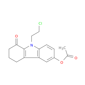 1H-Carbazol-1-one, 6-(acetyloxy)-9-(2-chloroethyl)-2,3,4,9-tetrahydro-