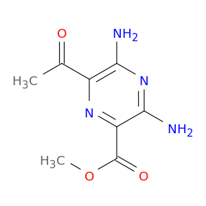Pyrazinecarboxylic acid, 6-acetyl-3,5-diamino-, methyl ester (9CI)