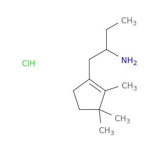 n-ethyl-2-(2,3,3-trimethylcyclopent-1-en-1-yl)ethanamine hydrochloride(1:1)