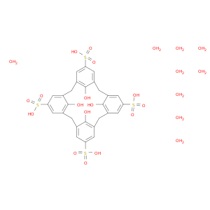 Pentacyclo[19.3.1.13,7.19,13.115,19]octacosa-1(25),3,5,7(28),9,11,13(27),15,17,19(26),21,23-dodecaene-5,11,17,23-tetrasulfonic acid, 25,26,27,28-tetrahydroxy-, nonahydrate (9CI)