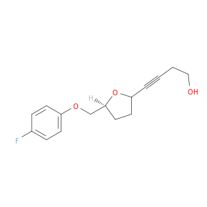 3-BUTYN-1-OL, 4-[(5S)-5-[(4-FLUOROPHENOXY)METHYL]TETRAHYDRO-2-FURANYL]-