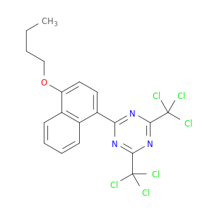 1,3,5-Triazine, 2-(4-butoxy-1-naphthalenyl)-4,6-bis(trichloromethyl)-