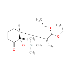 Cyclohexanone, 3-[1-(diethoxymethyl)ethenyl]-2-[(trimethylsilyl)oxy]-, cis-