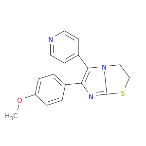 Imidazo[2,1-b]thiazole, 2,3-dihydro-6-(4-methoxyphenyl)-5-(4-pyridinyl)-