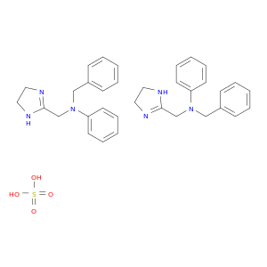 1H-咪唑-2-甲烷胺,4,5-二氢-N-苯基-N-(苯基甲基)-,硫酸盐(2：1)