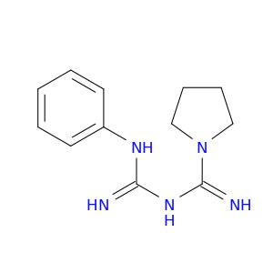 1-Pyrrolidinecarboximidamide, N-[imino(phenylamino)methyl]-