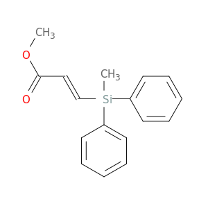 2-Propenoic acid, 3-(methyldiphenylsilyl)-, methyl ester, (2E)-