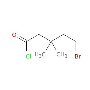 Pentanoyl chloride, 5-bromo-3,3-dimethyl-