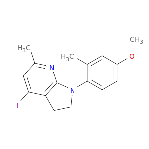 4-Iodo-1-(4-methoxy-2-methylphenyl)-6-methyl-2,3-dihydro-1H-pyrrolo[2,3-b]pyridine