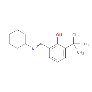 Phenol, 2-[(cyclohexylimino)methyl]-6-(1,1-dimethylethyl)-