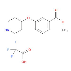 Benzoic acid, 3-(4-piperidinyloxy)-, methyl ester, 2,2,2-trifluoroacetate(1:1)