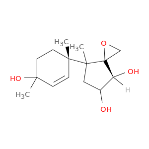 1-Oxaspiro[2.4]heptane-4,5-diol,7-[(1S,4R)-4-hydroxy-1,4-dimethyl-2-cyclohexen-1-yl]-7-methyl-, (3S,4R,5R,7R)-
