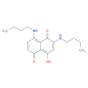 1,5-Naphthalenedione, 2,8-bis(butylamino)-4-hydroxy-