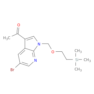 1-(5-Bromo-1-((2-(trimethylsilyl)ethoxy)methyl)-1H-pyrrolo[2,3-b]pyridin-3-yl)ethanone