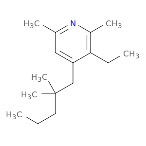 Pyridine, 4-(2,2-dimethylpentyl)-3-ethyl-2,6-dimethyl-