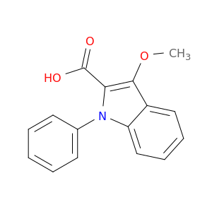 1H-Indole-2-carboxylic acid, 3-methoxy-1-phenyl-
