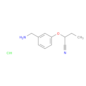 2-[3-(aminomethyl)phenoxy]butanenitrile hydrochloride