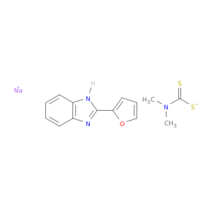 sodium dimethylcarbamodithioate- 2-(furan-2-yl)-1h-benzimidazole(1:1:1)