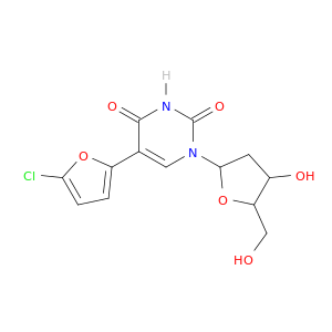 5-(5-CHLORO-FURAN-2-YL)-1-(4-HYDROXY-5-HYDROXYMETHYL-TETRAHYDRO-FURAN-2-YL)-1H-PYRIMIDINE-2,4-DIONE