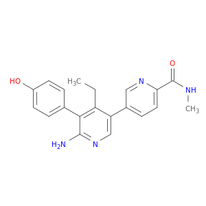 6'-氨基-4'-乙基-5'- (4-羟基苯基)-N-甲基-[3,3'-联吡啶]-6-甲酰胺