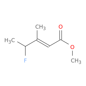 2-Pentenoic acid, 4-fluoro-3-methyl-, methyl ester, (2E)-