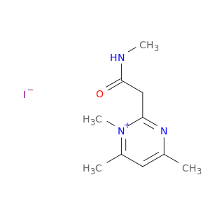 Pyrimidinium, 1,4,6-trimethyl-2-[2-(methylamino)-2-oxoethyl]-, iodide